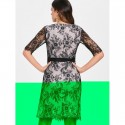 Color Block Lace Sheath Dress