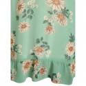 Floral Print Knot Front Chiffon Dress