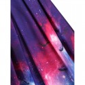 Galaxy Bat Graphic Sleeveless Halloween Dress