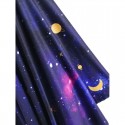 Galaxy Print Ring Asymmetrical Dress