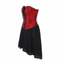 Gothic Lace Strapless Corset Dress