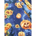 Halloween Pumpkin Sunflower Lace Up Dress