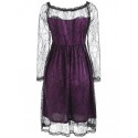 Halloween Spider Web Lace Dress