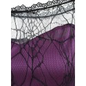 Halloween Spider Web Lace Dress