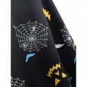 Mesh Yoke Halloween Spider Web Dress